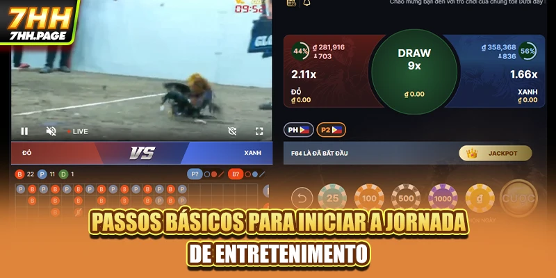 Passos básicos para iniciar a jornada de entretenimento